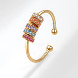 Anxiety Beads Zircon Ring - Women's Style Ring