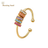 Anxiety Beads Zircon Ring - Women's Style Ring