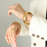 Gold-plated Stripe Bracelet Non Fading Jewelry