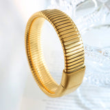 Gold-plated Stripe Bracelet Non Fading Jewelry