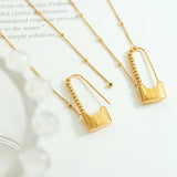 Metal Lock Titanium Steel Necklace Women's Pendant Collar