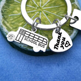 Bus Driver Keychain Appreciation Thank You Gift Retirement Graduation Keychain