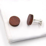 Wooden British Style Men's Cufflinks