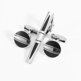 Men's Cufflinks Ties Clips Set for Wedding