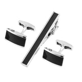 Men's Cufflinks Ties Clips Set for Wedding