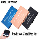 Metal Card Holder with Customization Options