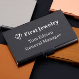 Metal Card Holder with Customization Options