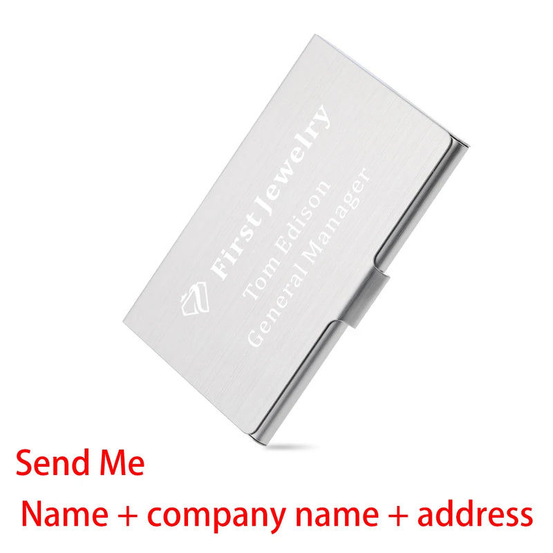 Metal Card Holder with Customization Options