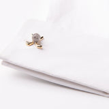 Business Golf Clubs Cufflinks and Tie Clips Set For Mens French Shirt