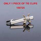 Business Golf Clubs Cufflinks and Tie Clips Set For Mens French Shirt