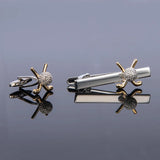 Business Golf Clubs Cufflinks and Tie Clips Set For Mens French Shirt
