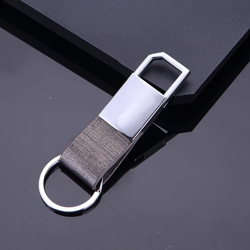 Business Style Car Keychain High Leather Rope Keychains Hanging Ornaments