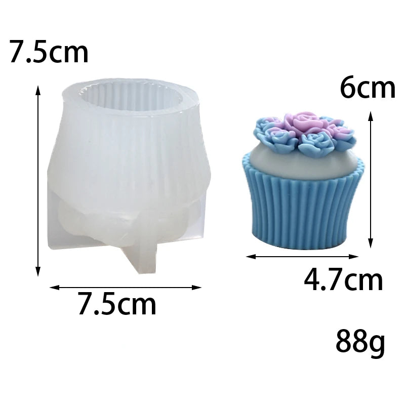 Buttercake Cup Shape Candle Mold Baking Supplies