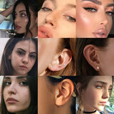 Butterfly 20G Nose Stud L Shape Nose Ring Cubic Zircon Nose Piercing Ring