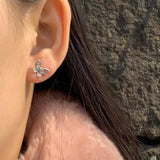 5MM Natural Topaz Stud Earrings 925 Sterling Silver Jewelry Gift