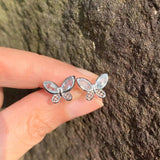 5MM Natural Topaz Stud Earrings 925 Sterling Silver Jewelry Gift