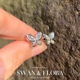 5MM Natural Topaz Stud Earrings 925 Sterling Silver Jewelry Gift