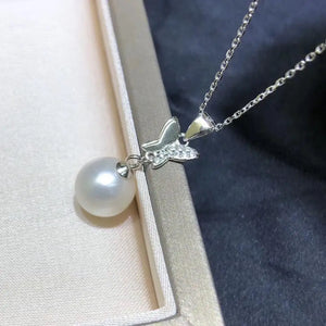 Butterfly 925 Silver Necklace Chain with Pendant Findings Component