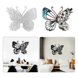 Butterfly Flower Resin Mold Epoxy Silicone Wall Pendant DIY