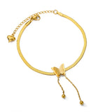 Butterfly Anklet Stainless Steel Snake Chain Beach Leg Foot Anklet