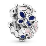 Butterfly Daisy Flower Spacer Bead Fit Europe Bracelet 925 Sterling Silver Charm