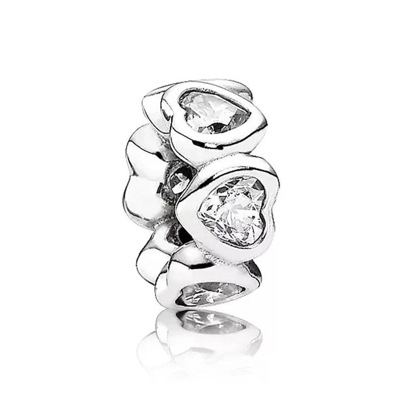 Butterfly Daisy Flower Spacer Bead Fit Europe Bracelet 925 Sterling Silver Charm