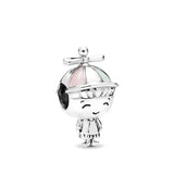 Butterfly Bead Charm Fits Snake Chain Bracelet PAN Series-4