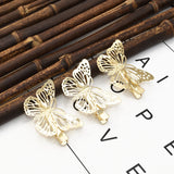 Butterfly Blonde Hair Clip Accessories Bridal Headdress