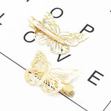 Butterfly Blonde Hair Clip Accessories Bridal Headdress