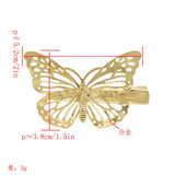 Butterfly Blonde Hair Clip Accessories Bridal Headdress
