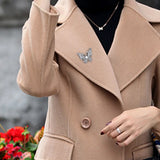 Butterfly Brooch Tide Coat Lapel Suit Pin Wedding Party Jewelry for Women