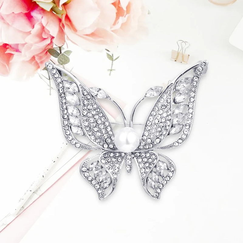 Butterfly Brooch Tide Coat Lapel Suit Pin Wedding Party Jewelry for Women