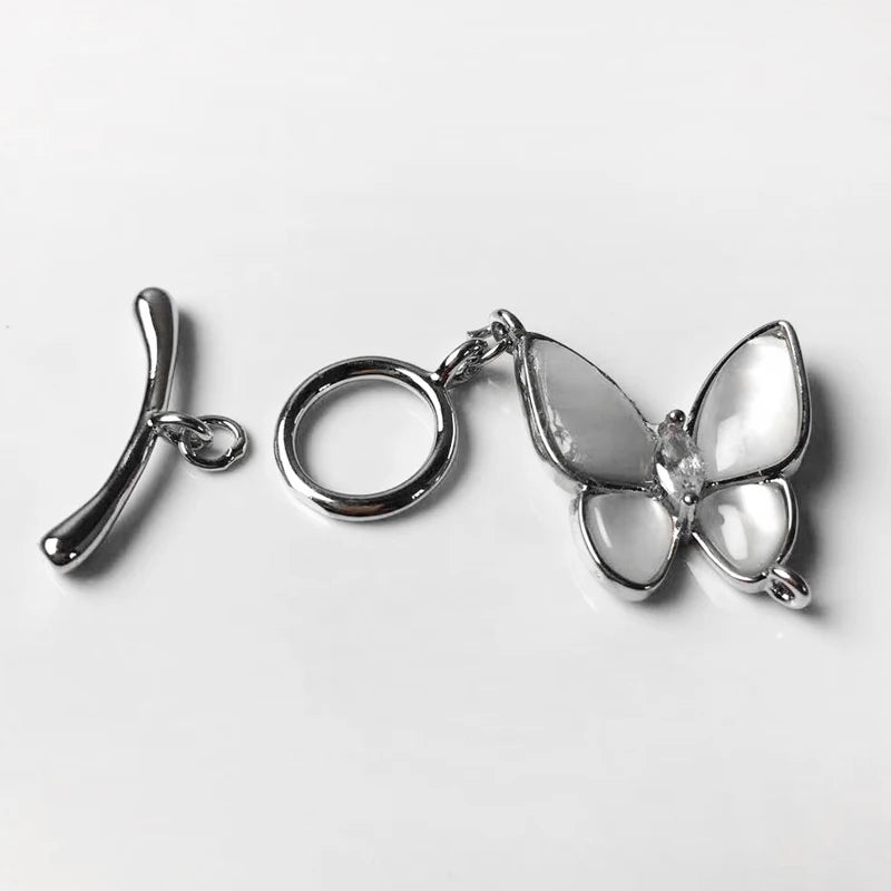 Butterfly Clasps OT Shape For DIY Jewelry Seawater Shell