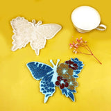 Butterfly Coaster Crystal Epoxy Resin Mold Cup Mat Mug Pad Silicone Mould