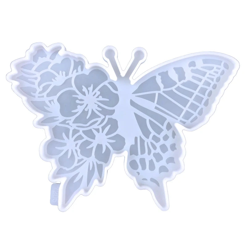 Butterfly Coaster Crystal Epoxy Resin Mold Cup Mat Mug Pad Silicone Mould