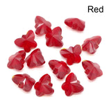Butterfly Crystal 12*14mm Glass Beads 50pcs