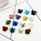 Butterfly Crystal 12*14mm Glass Beads 50pcs