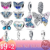 Butterfly Dragonfly Dangle Charm Beads for MULA Bracelet Necklace