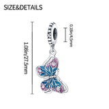 Butterfly Dragonfly Dangle Charm Beads for MULA Bracelet Necklace
