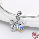 Butterfly Dragonfly Dangle Charm Beads for MULA Bracelet Necklace