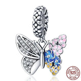 Butterfly Dragonfly Dangle Charm Beads for MULA Bracelet Necklace