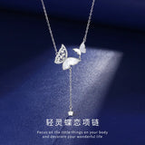 Butterfly Tassel Necklace Collar Chain Pendant Jewelry
