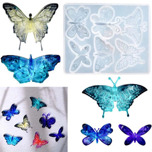 Butterfly Epoxy Resin Silicone Mold Pendant DIY Keychain Earring Necklace