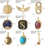 Butterfly Flower Sun Moon Star Heart Letter Charms for Jewelry