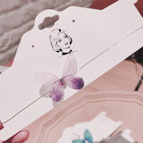 Butterfly Fresh Invisible Necklace Tulle Stereo Double Butterfly