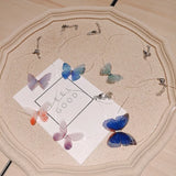 Butterfly Fresh Invisible Necklace Tulle Stereo Double Butterfly