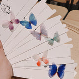 Butterfly Fresh Invisible Necklace Tulle Stereo Double Butterfly