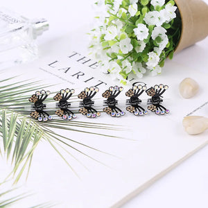 Crystal Butterfly Hairpins Hair Claw Clips Wedding Headdress Crab
