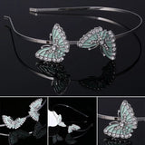 Butterfly Headbands Hairband Rhinestone Headpieces for Women Girls Hair Styling