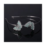 Butterfly Headbands Hairband Rhinestone Headpieces for Women Girls Hair Styling